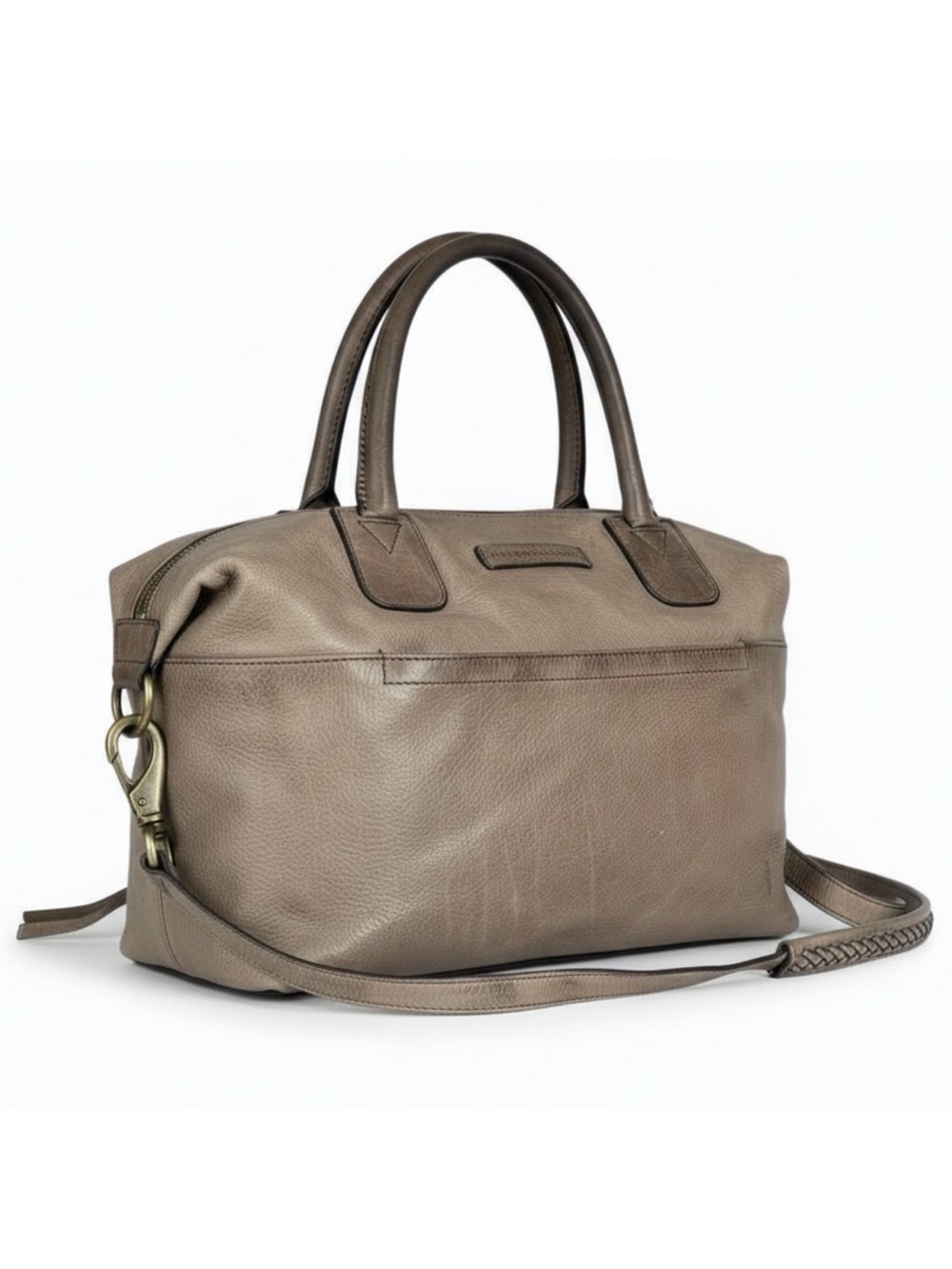 Frye Jenny Taupe Brown Satchel